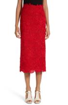 Women's Valentino Guipure Lace Midi Skirt