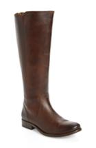 Women's Frye Melissa Stud Knee High Boot .5 Wide Calf M - Brown