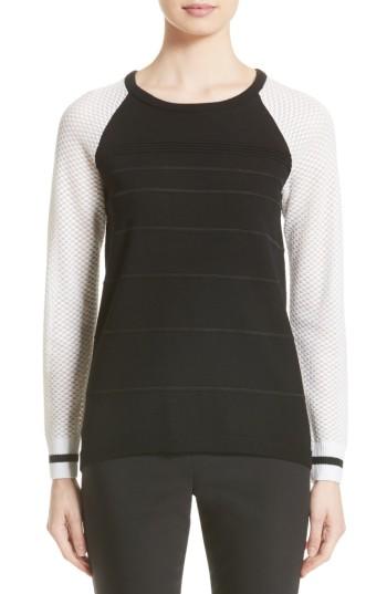 Women's St. John Collection Ottoman Stitch Sweater