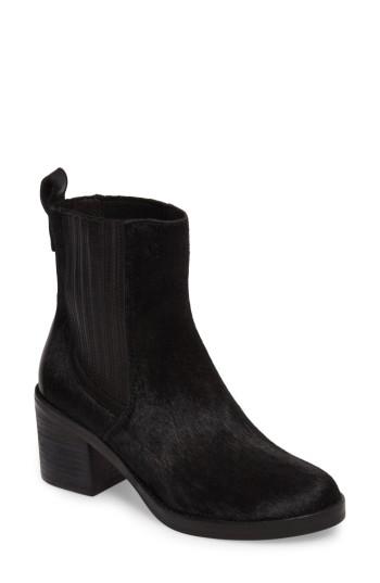 Women's Ugg Camden Genuine Calf Hair Chelsea Boot M - Black
