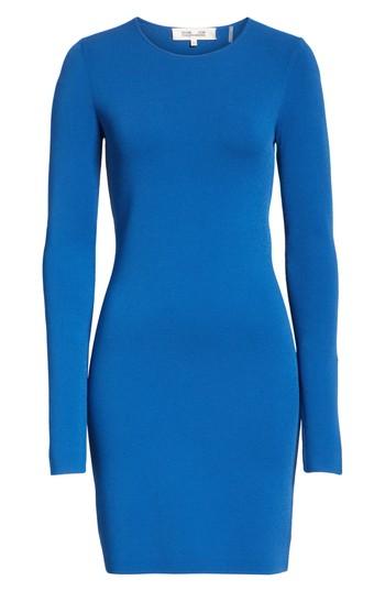 Women's Diane Von Furstenberg Long Sleeve Minidress - Blue