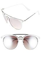 Women's Bp. Retro Sunglasses - White/ Silver
