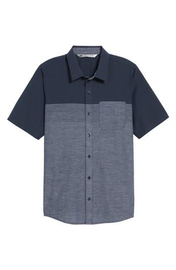 Men's Travis Mathew Charlie Pinstripe Woven Shirt