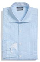 Men's Tailorbyrd Trim Fit Geometric Dress Shirt - 32/33 - Blue