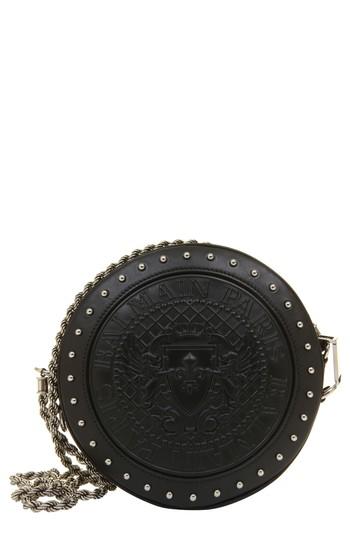 Women's Balmain Renaissance Leather Crossbody Bag - Black