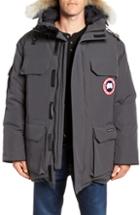 Men's Canada Goose Pbi Expedition Regular Fit Down Parka With Genuine Coyote Fur Trim, Size - Grey