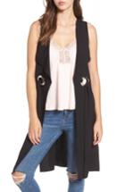 Women's Leith Grommet Belted Longline Vest