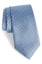 Men's Calibrate Denson Neat Silk Tie, Size - Black