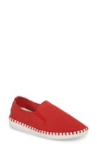 Women's Dav Salinas Waterproof Slip-on Sneaker M - Red
