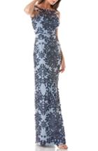 Women's Kimi And Kai Peyton Stripe Maxi Maternity Dress