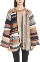 Women's Stella Mccartney Multi Knit Wool Sweater Us / 38 It - Grey