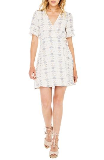 Women's Astr The Label Willa Wrap Dress - Ivory
