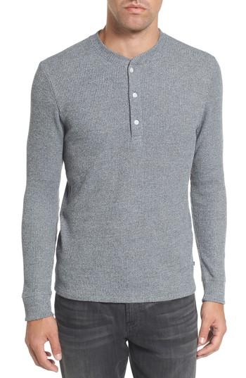 Men's Bonobos Slim Fit Long Sleeve Henley Shirt, Size - Brown