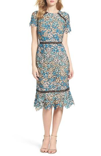 Women's Shoshanna Octavia Lace Midi Dress