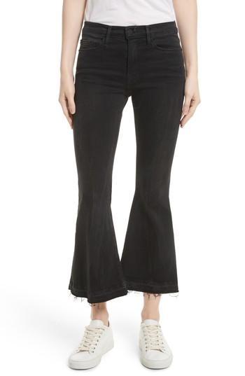Women's Frame Le Crop Bell Skinny Cargo Pants - Black