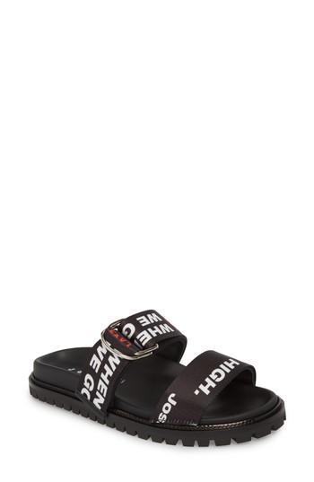 Women's Joshua Sanders Go High Slide Sandal .5us / 35eu - Black