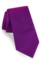 Men's Ted Baker London Sundial Medallion Silk Tie, Size - Purple