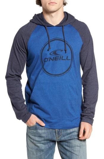 Men's O'neill Weddle Graphic Raglan Hoodie - Blue
