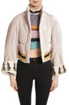 Women's Undercover Crushed Velvet Jacket - Pink