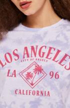 Women's Topshop Los Angeles Crop Tee Us (fits Like 0) - Purple