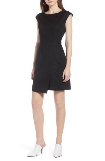 Women's Halogen Pocket Dress - Black