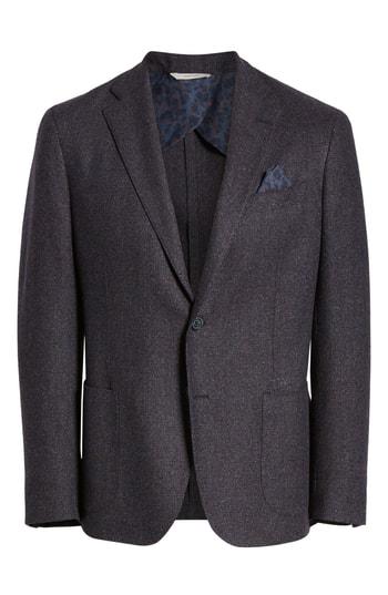 Men's Culturata Trim Fit Check Wool Blend Sport Coat