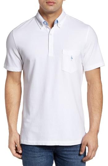 Men's Tailorbyrd Two-tone Pique Polo - White