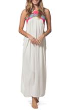 Women's Rip Curl Sunscape Lace-up Maxi Dress - White