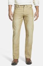 Men's True Religion Brand Jeans 'ricky' Relaxed Straight Leg Corduroy Pants - Yellow
