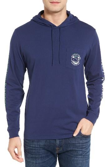 Men's Vineyard Vines Patchwork Derby Graphic Hooded T-shirt
