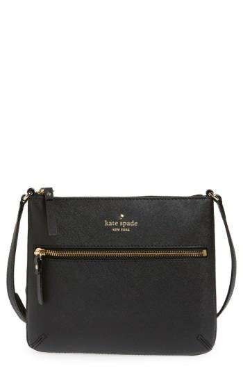 Kate Spade New York 'tenley' Saffiano Leather Crossbody Bag - Black