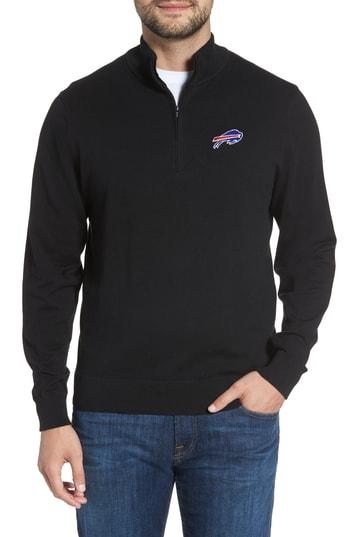Men's Cutter & Buck Buffalo Bills - Lakemont Fit Quarter Zip Sweater