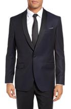 Men's Ted Baker London Josh Trim Fit Wool Dinner Jacket S - Blue