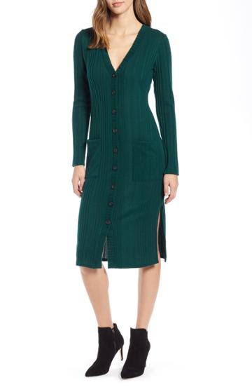 Women's Socialite Sweater Dress - Green