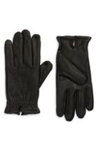 Men's Nordstrom Men's Shop Deerskin Leather Gloves /x-large - Black