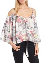 Women's Kut From The Kloth Leonie Prairie Print Cold Shoulder Top