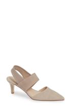 Women's Pelle Moda Keys Slingback Pump M - Beige