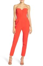 Women's Adelyn Rae Strapless Jumpsuit - Red