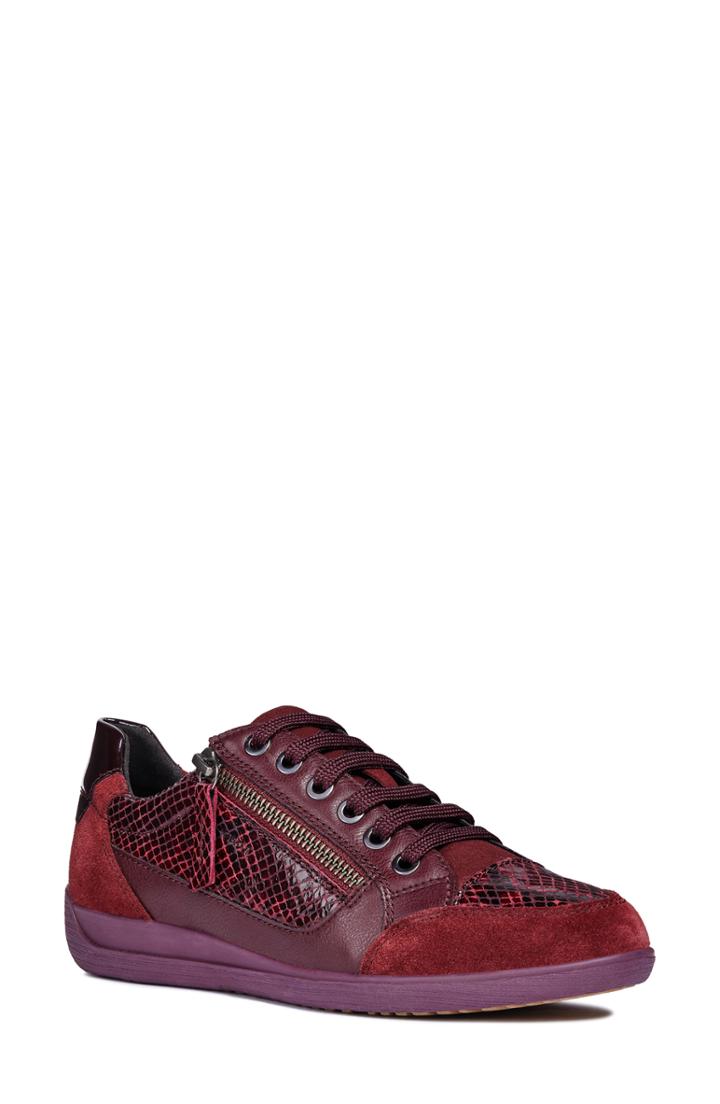 Women's Geox Myria Sneaker Us / 36eu - Burgundy
