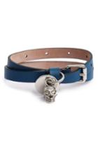 Men's Alexander Mcqueen Leather Wrap Bracelet