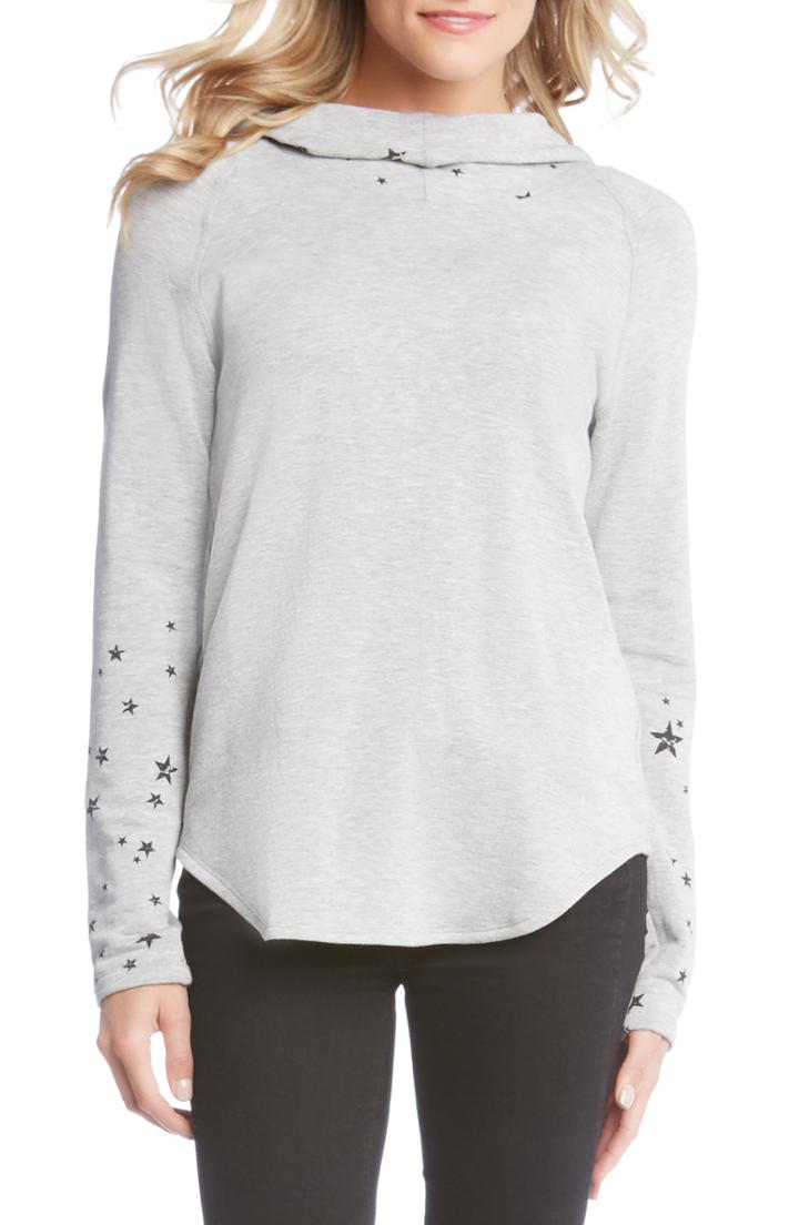Women's Karen Kane Star Print Hooded Pullover Top