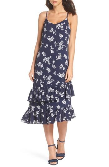 Women's First Monday Ruffle Midi Dress - Blue