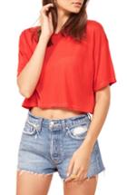 Women's Reformation Guss Crop Tee - Red