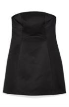 Women's Topshop Bonded Crepe Minidress Us (fits Like 0) - Black