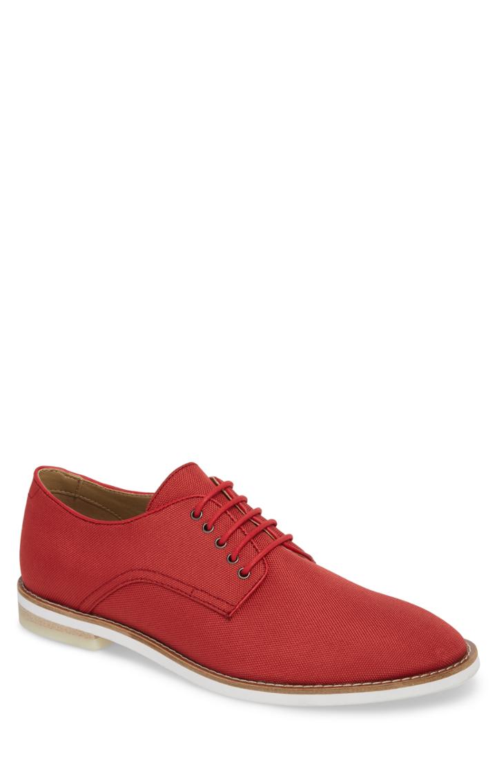 Men's Calvin Klein Atlee Plain Toe Derby M - Red