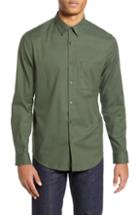 Men's Theory Irving Pa Mendon Solid Sport Shirt - Green