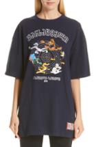Women's Vetements Cartoon Print Tee - Blue