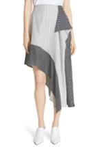 Women's Robert Rodriguez Colorblock Stripe Skirt - Black