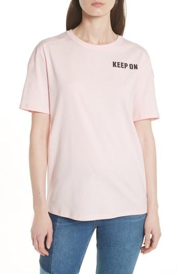 Women's Sandro Keep On Dancing Tee - Pink