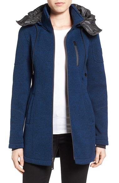 Women's Halifax Bonded Knit Zip Front Jacket - Blue